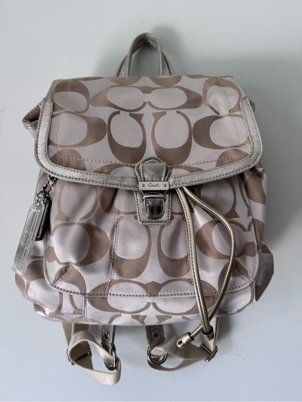 Coach Poppy Signature Backpack